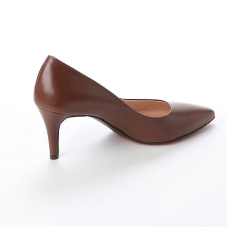 ロングノーズヒールパンプス/ Long nose heel pumps L0200 (BROWN）