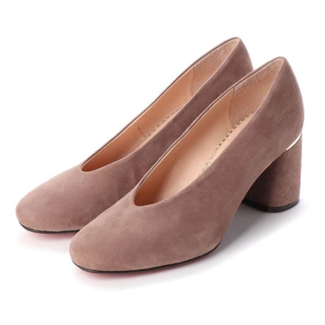 スクエアチャンキーヒールパンプス/ Square chunky heel pumps L0202（OAK）