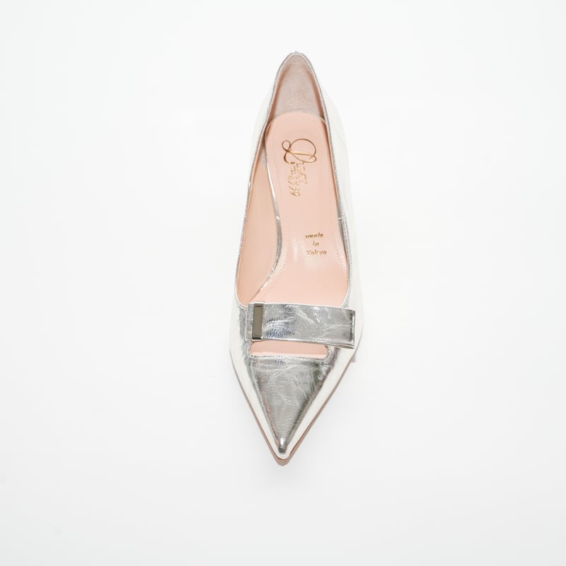 ポインテッドデザインチャンキーパンプス/ Pointed design