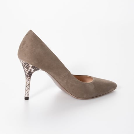 パイソンピンヒールパンプス  / Python pin heel pumps L0209 (OAK/S）