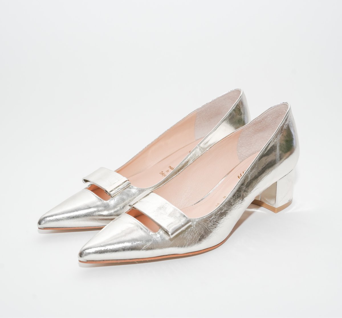 ポインテッドデザインチャンキーパンプス/ Pointed design