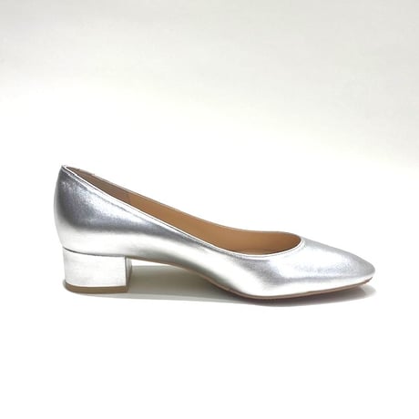 アーモンドトゥローヒールパンプス/Almond toe low heel pumps L0266 (SILVER)