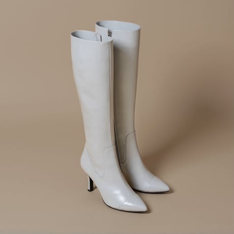 ポインテッドトゥロングブーツ/Pointed Toe Long Boots L0232（L.GRAY）