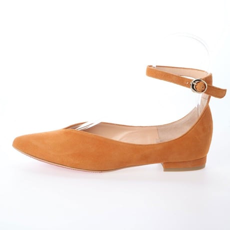ネックストラップフラットパンプス/ Neck strap flat pumps L0204（CAMEL/S）
