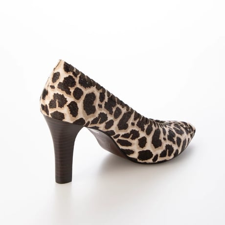ポニーレザーデザインポインテットトゥパンプス/Pony leather design pointed toe pumps L0259 (Giraffe)