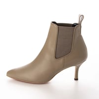 オールウェザーポインテッドサイドゴアショートブーツ/All weather pointed side gore short boots L0230 (GREIGE)