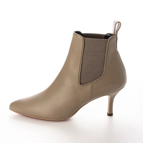 オールウェザーポインテッドサイドゴアショートブーツ/All weather pointed side gore short boots L0230 (GREIGE)