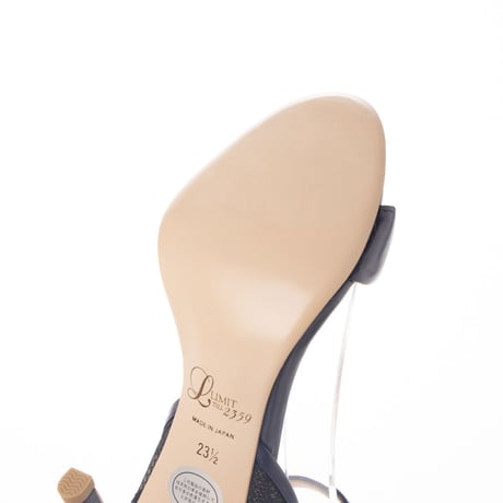 レースコンビネーションネックストラップサンダル/Lace combination neck strap sandals L0160 (NAVY）