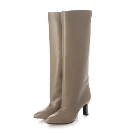 ルーズストレートロングブーツ/Loose straight long boots L0248 （GREIGE）