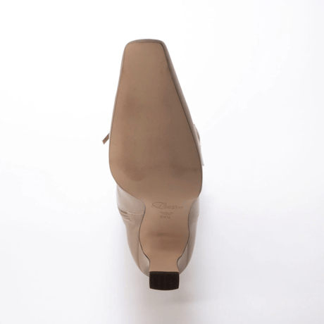 スクエアトゥバックルベルト付きロングブーツ/Square toe buckle belt long boots L0247（ASH PINK）