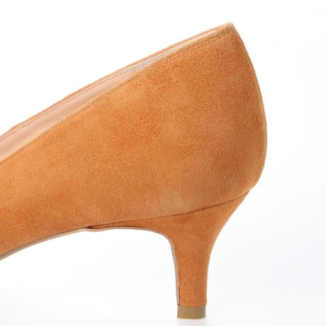 バイアスカットヒールパンプス / Bias cut heel pumps L0203 (CAMEL/S）