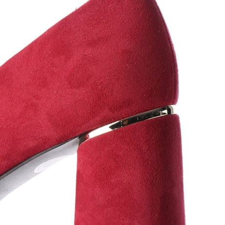 スクエアチャンキーヒールパンプス/ Square chunky heel pumps L0202（WINE）