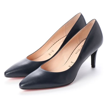 ロングノーズヒールパンプス/ Long nose heel pumps L0200 (NAVY）