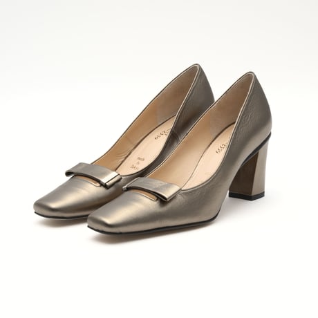ベルトデザインストレートヒールスクエアパンプス/Belt Design Straight Heel Square Pumps L0288（ETHANE）