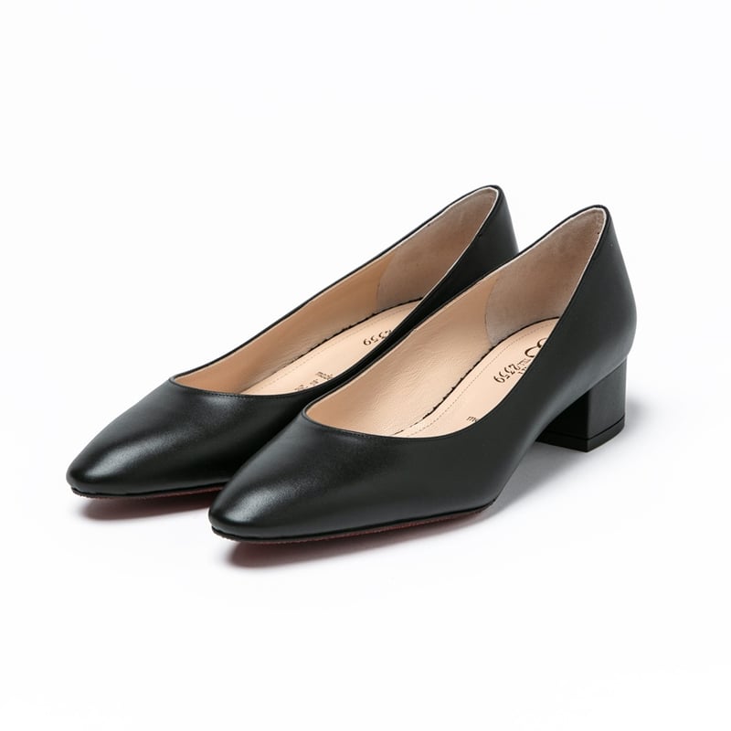 アーモンドトゥローヒールパンプス/Almond toe low heel pumps L026