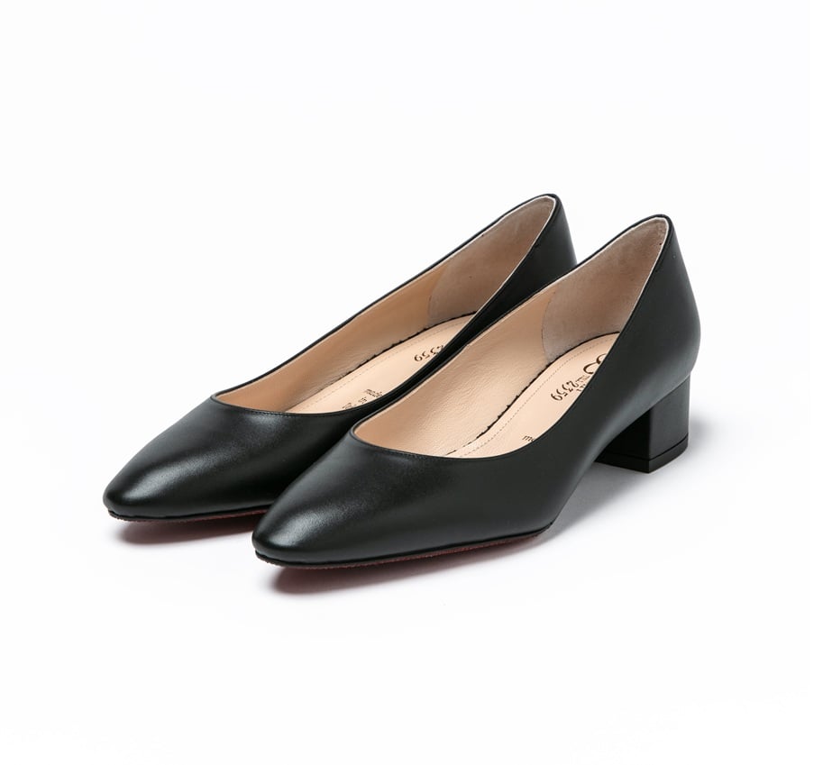 アーモンドトゥローヒールパンプス/Almond toe low heel pumps