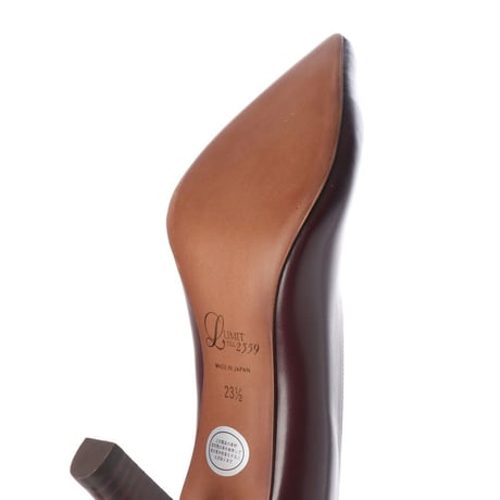 ポインテッドVカットヒールパンプス/ Pointed v-cut heel pumps L0193 (WINE）