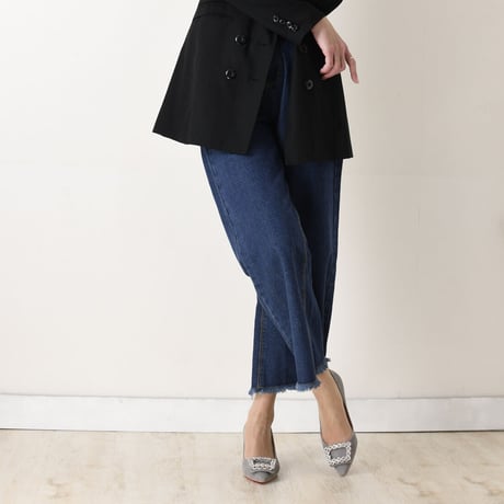 ビジューバックルヒールパンプス / Bijou buckle heel pumps L0221（L.GRAY/S）