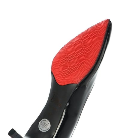 バイアスカットヒールパンプス / Bias cut heel pumps L0203 (BLACK/E）