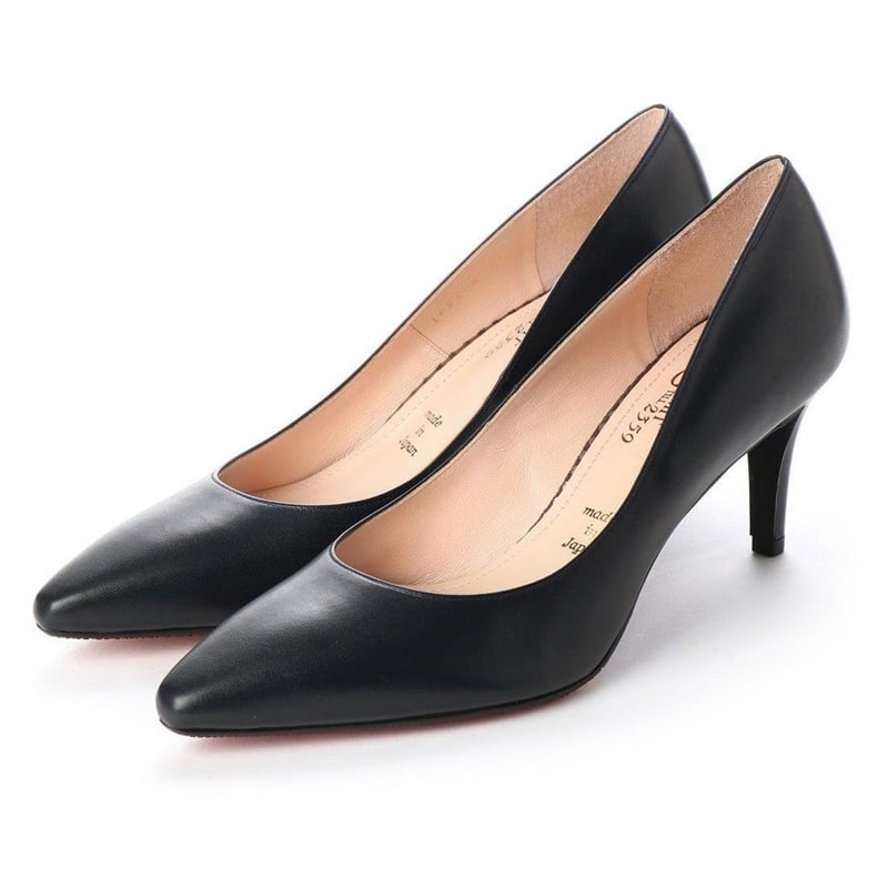 ロングノーズヒールパンプス/ Long nose heel pumps L0200 (BLAC