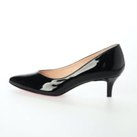 バイアスカットヒールパンプス / Bias cut heel pumps L0203 (BLACK/E）