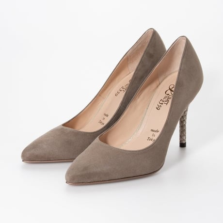 パイソンピンヒールパンプス  / Python pin heel pumps L0209 (OAK/S）