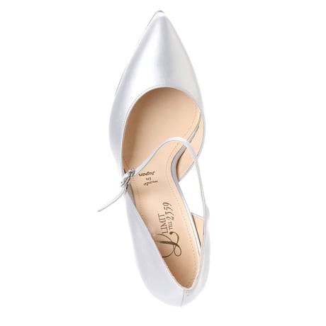 バイアスストラップパンプス/ Bias strap pumps L0164 (SILVER）