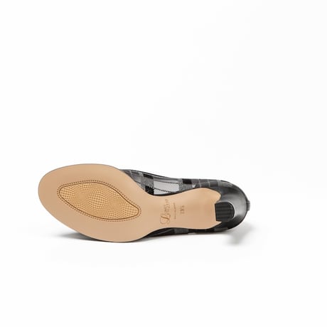 プレートチュールラウンドパンプス/Plate Tulle Round Pumps L0292 (BLACK)