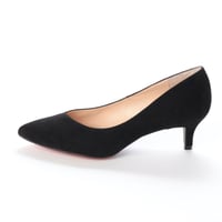 バイアスカットヒールパンプス / Bias cut heel pumps L0203 (BLACK/S）