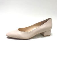 アーモンドトゥローヒールパンプス/Almond toe low heel pumps L0266 (IVORY)