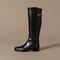 ワンストラップバックジップジョッキーブーツ/One strap back zip jockey boots L0233(BLACK)