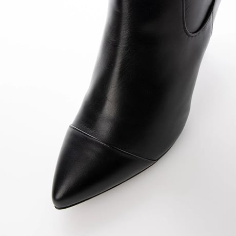 ポインテッドトゥロングブーツ/Pointed toe long boots L0232（BLACK）