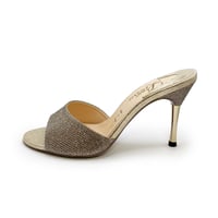 スパイクヒールミュールサンダル/Spike heel mule sandals L0217 (L.GOLD）