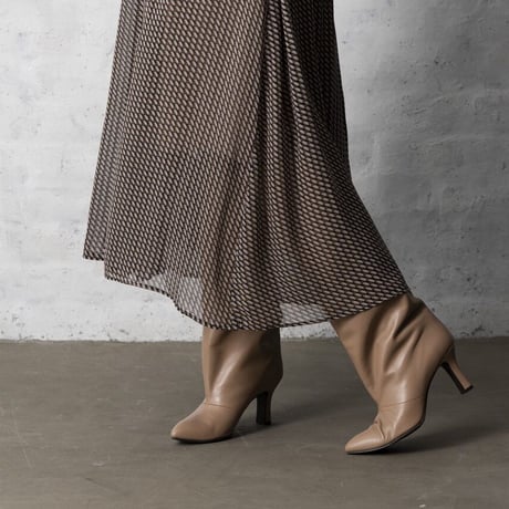 ルーズストレートロングブーツ/Loose Straight Long Boots L0248 （BEIGE）