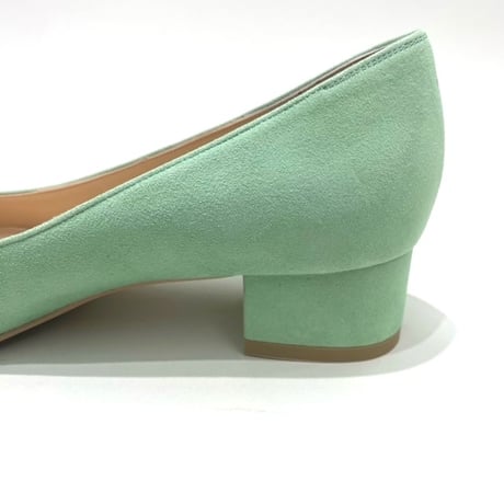 アーモンドトゥローヒールパンプス/Almond toe low heel pumps L0266 (L.GREEN/S)