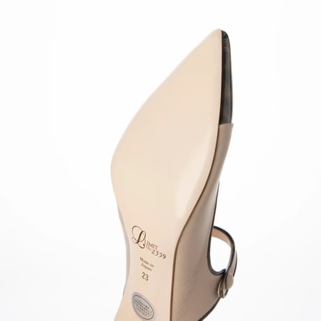 エナメルコンビストラップミュール/Enamel combi strap mule L0251（BEIGE/C）