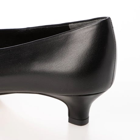 スリムスクエアトゥローヒールパンプス/Slim square toe low heel pumps L0243（BLACK）