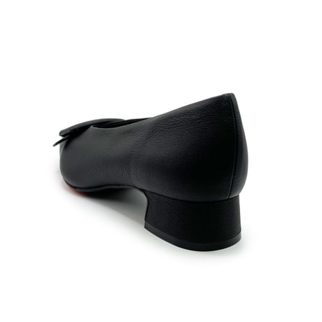 レザーフロントバックルパンプス/Leather front buckle pumps L0226 （BLACK）