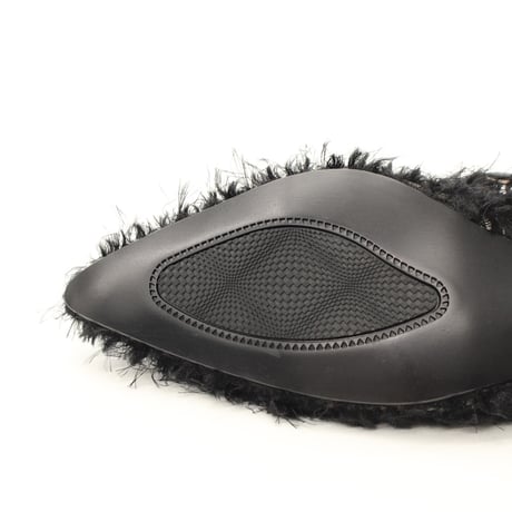 チュールスリングバッグパンプス / tulle slingback pumps L0296 BLACK/F