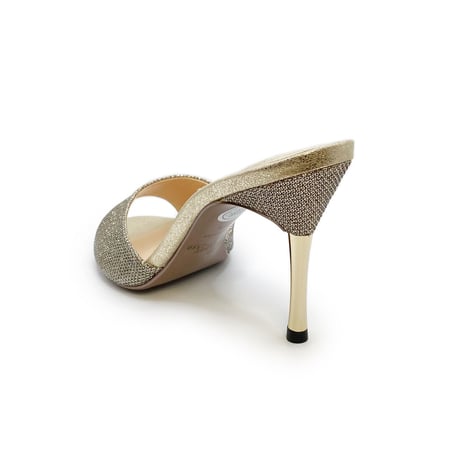 スパイクヒールミュールサンダル/Spike heel mule sandals L0217 (L.GOLD）