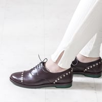 スタッズオックスフォードシューズ/ Studs Oxford shoes L0024（D.BROWN）