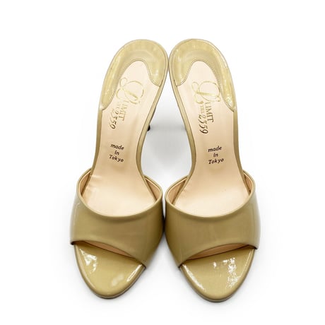 スパイクヒールミュールサンダル/Spike heel mule sandals L0217 (L.BEIGE/E）