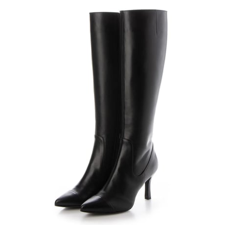 ポインテッドトゥロングブーツ/Pointed toe long boots L0232（BLACK）