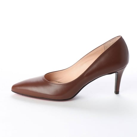 ロングノーズヒールパンプス/ Long nose heel pumps L0200 (BROWN）
