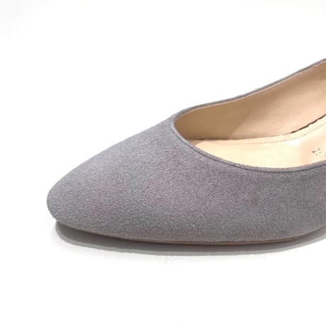 アーモンドトゥローヒールパンプス/Almond toe low heel pumps L0266 (L.GRAY/S)