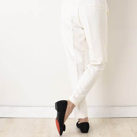 ビジューバックルフラットシューズ / Bijou buckle flat shoes L0223（BLACK/S）