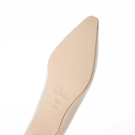 スリムスクエアトゥローヒールパンプス/Slim square toe low heel pumps L0243（IVORY）