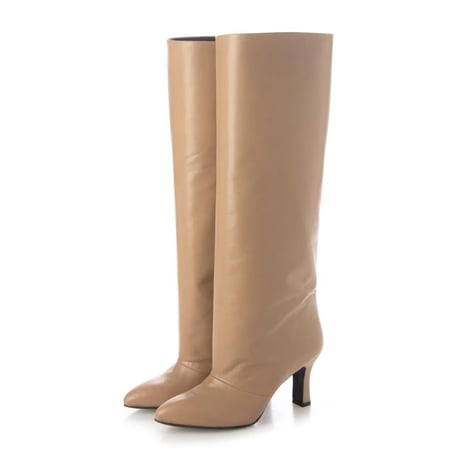ルーズストレートロングブーツ/Loose Straight Long Boots L0248 （BEIGE）