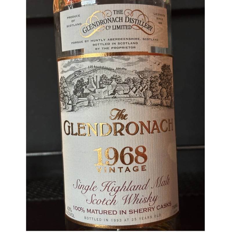 元箱/ボトル入】OB Glendronach Vintage 68-93 25y 43% 1
