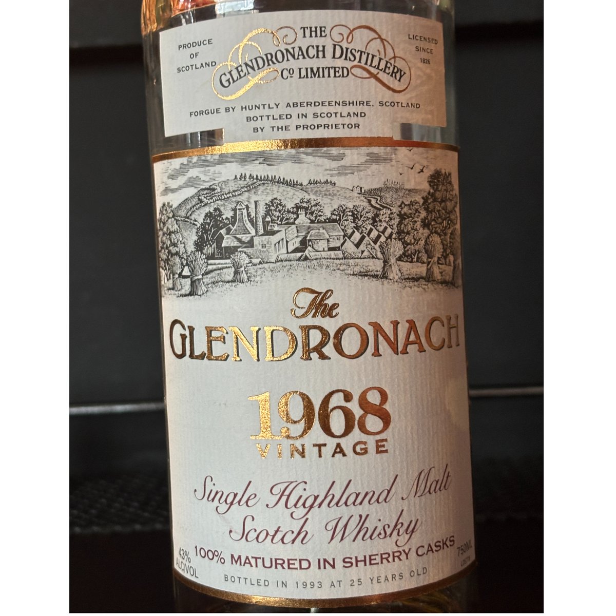 元箱/ボトル入】OB Glendronach Vintage 68-93 25y 43% 1